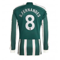Koszulka piłkarska Manchester United Bruno Fernandes #8 Strój wyjazdowy 2023-24 tanio Długi Rękaw